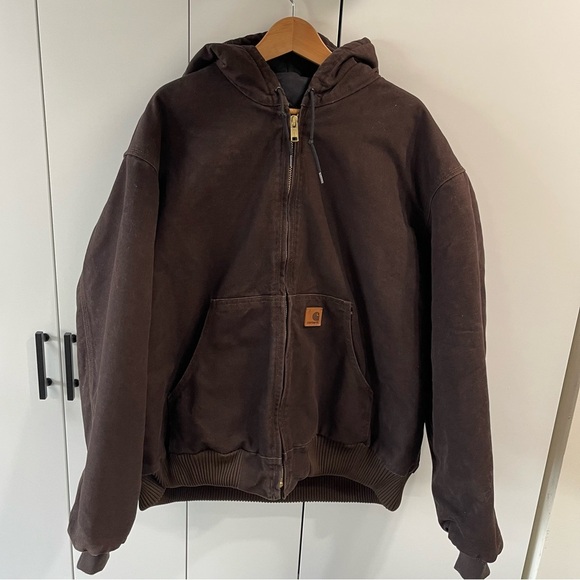 CARHARTT MEN'S INSULATED ACTIVE JAC - LOOSE FIT - WASHED DUCK - 3 WARMEST RATING - Picture 2 of 14